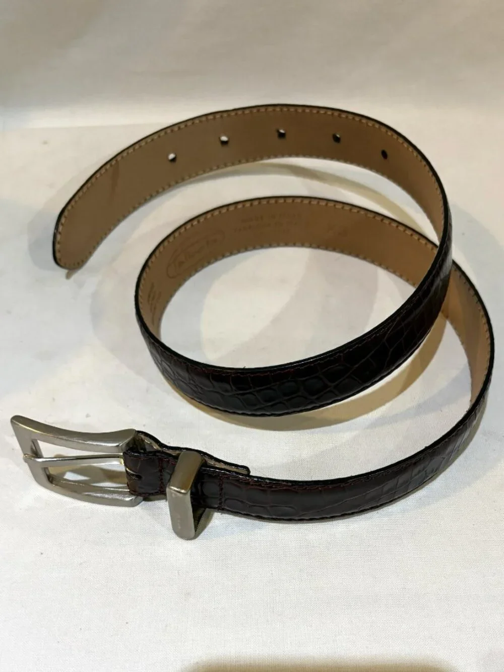 Talbots Genuine Leather Belt Made in Italy Women XS for Wasit 23-27